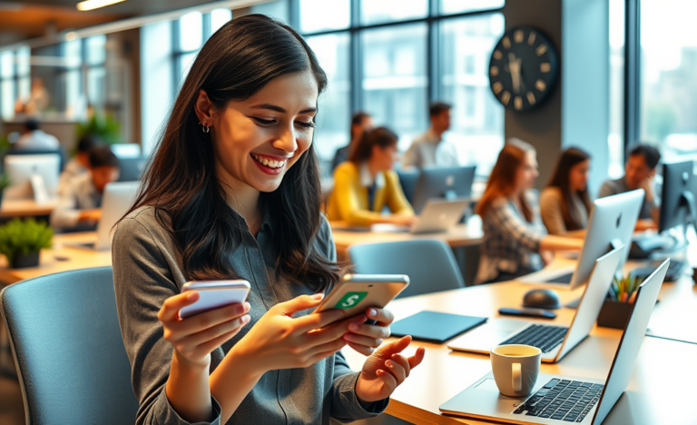 Image representing quick money transfer process