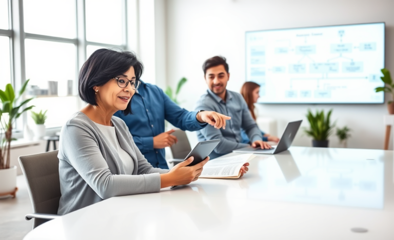 Image illustrating the concept of quick approval using electronic contracts for efficient document management.