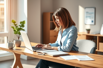 A person filling out an application for an unsecured loan online.