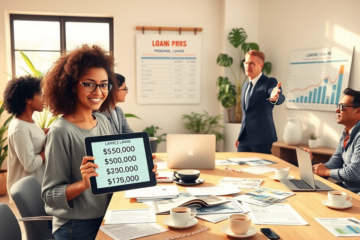 A visual representation of personal loans ranging from $5,000 to $100,000 showcasing flexible repayment options.