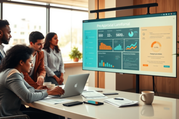 Illustration depicting the process of digital pre-approval for loans, showcasing technology and finance concepts.